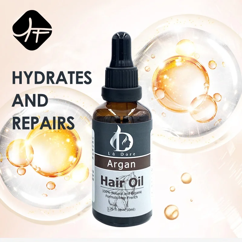 

Best Seller Men Women Hair Loss Products Moisturizing Hair Keratin Growth Oil Treatment Argan Hair oil, Brown