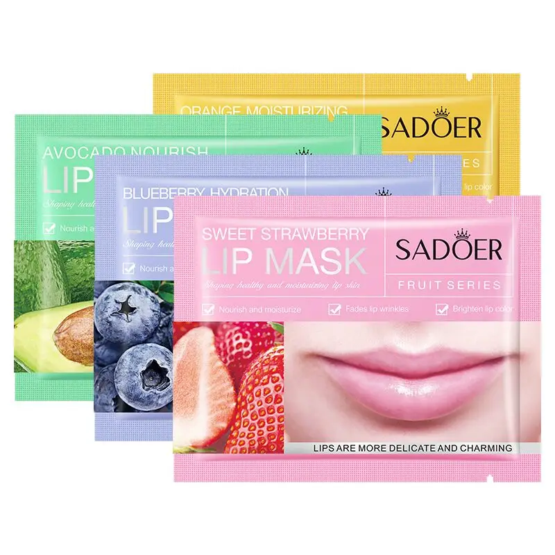 

SADOER wholesale korea private label sleeping gel sheet collagen crystal lip mask