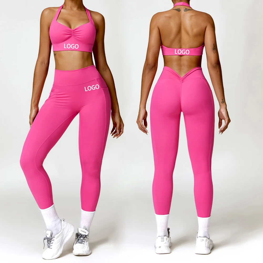 

AOLA Wholesale Women Fitness & Yoga Wear Sports Bra And High Waist Leggings Yoga Set For Women