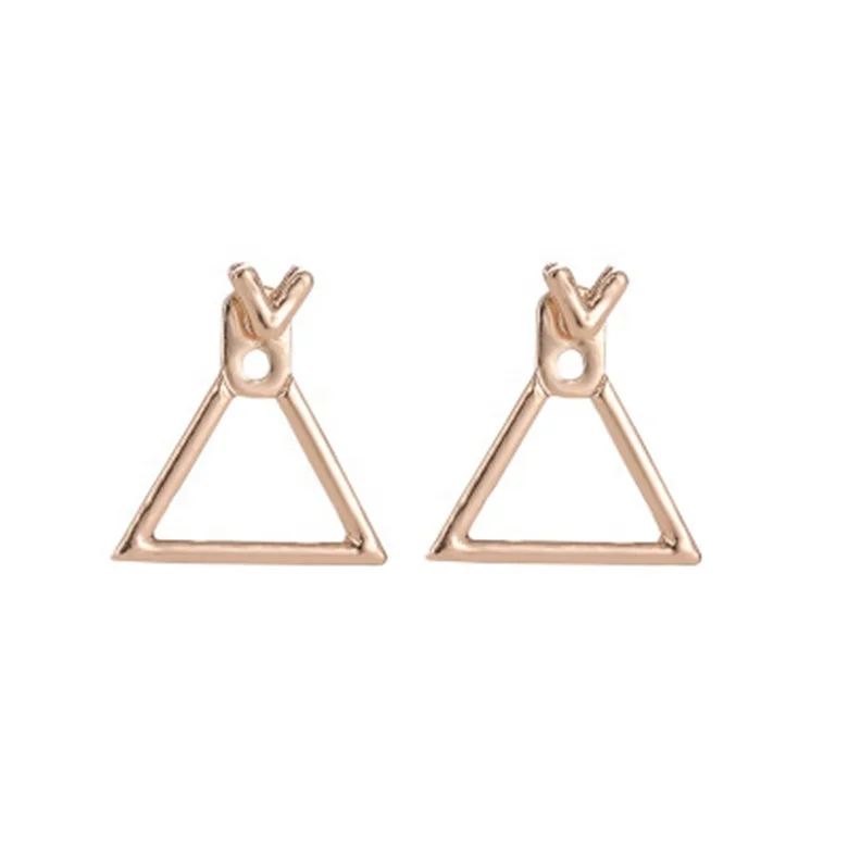 

Minimalist Diamond Cutout Earrings Fashion Geometric Women's Earrings, Picture