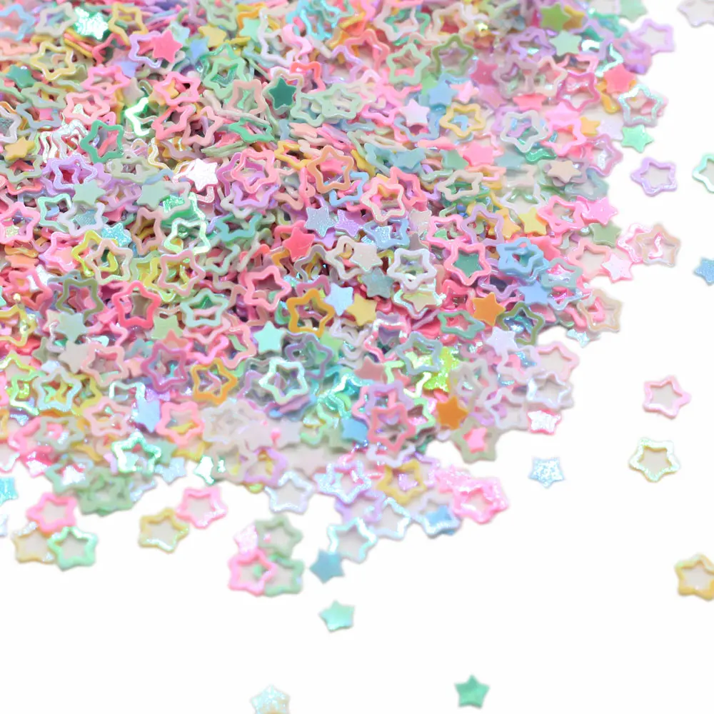 Chunky Glitter 500g Star Hollow Craft Glitter Powder Mixed Fine Flakes Iridescent Nail Sequins for Nail Art Hair E