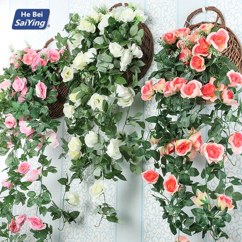 

Violet Artificial Flower Party Decoration Simulation Valentine's Day Wedding rose Wall Hanging Basket Flower Orchid