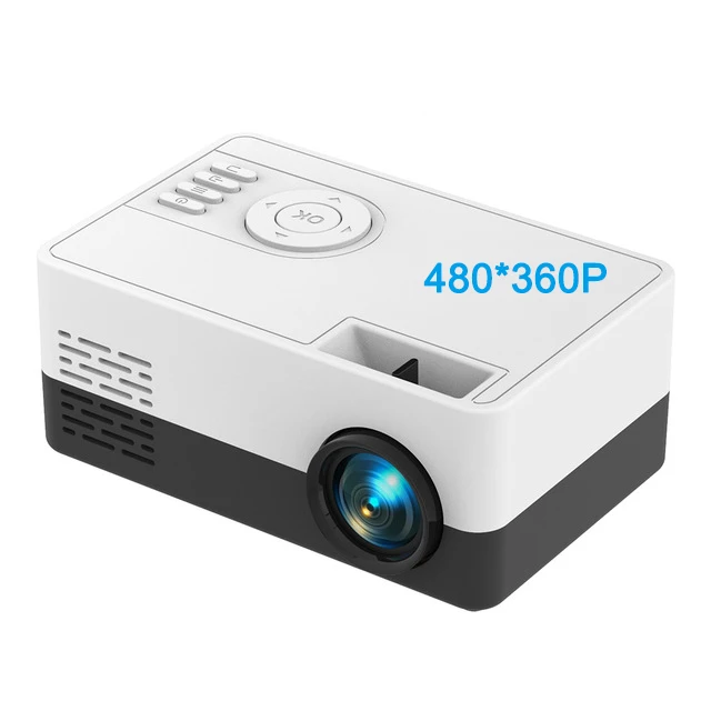 

Salange Pocket Projector J15 Pro, 480*360 Pixels Support Full HD 1080P HDMI USB Mini Video Beamer Home Cinema Kids Gift