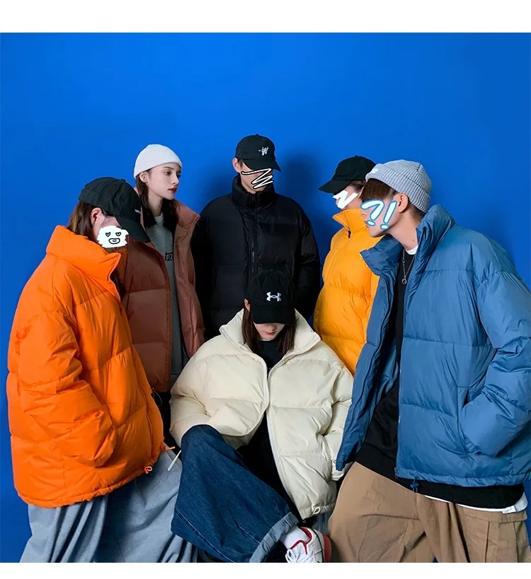 

Designer Windproof Warm Padded Jackets Custom Winter 2021 Men Puffer Jacket, Blue, green, orange, black, white, pink, customized