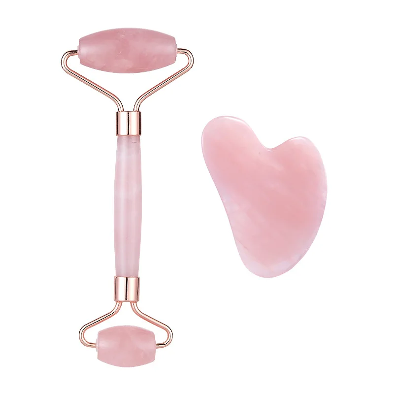 

Rose resin Facial massage roller Best Pink Face Jade Roller