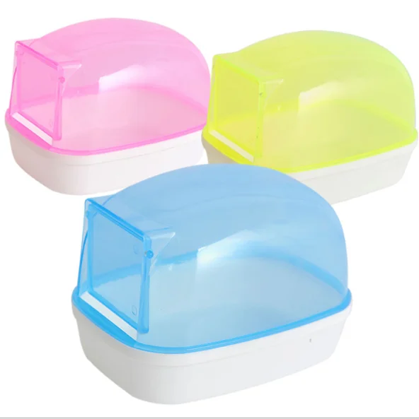 

Hamster chinchilla shower bathroom BO bathroom with door small pet bath sand room dustproof sauna