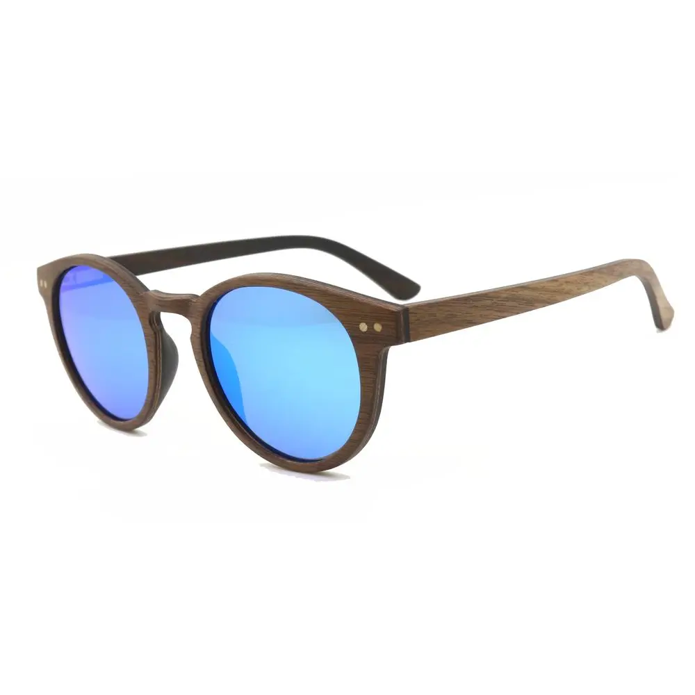 

Low MOQ Custom Logo Black Walnut Wood Sunglasses Polarized Lenses with 100% UVA UVB Protection for Men and Women Sunglasses OEM
