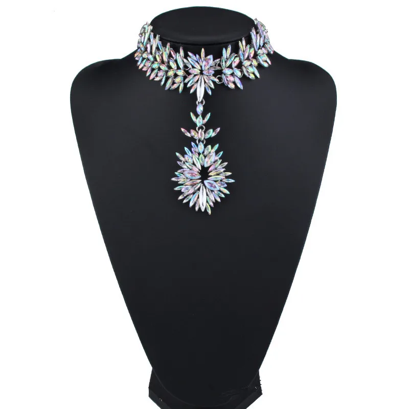 

B16050A 2021 Hot Accessory handmade shiny party wear chocker necklace, As picture