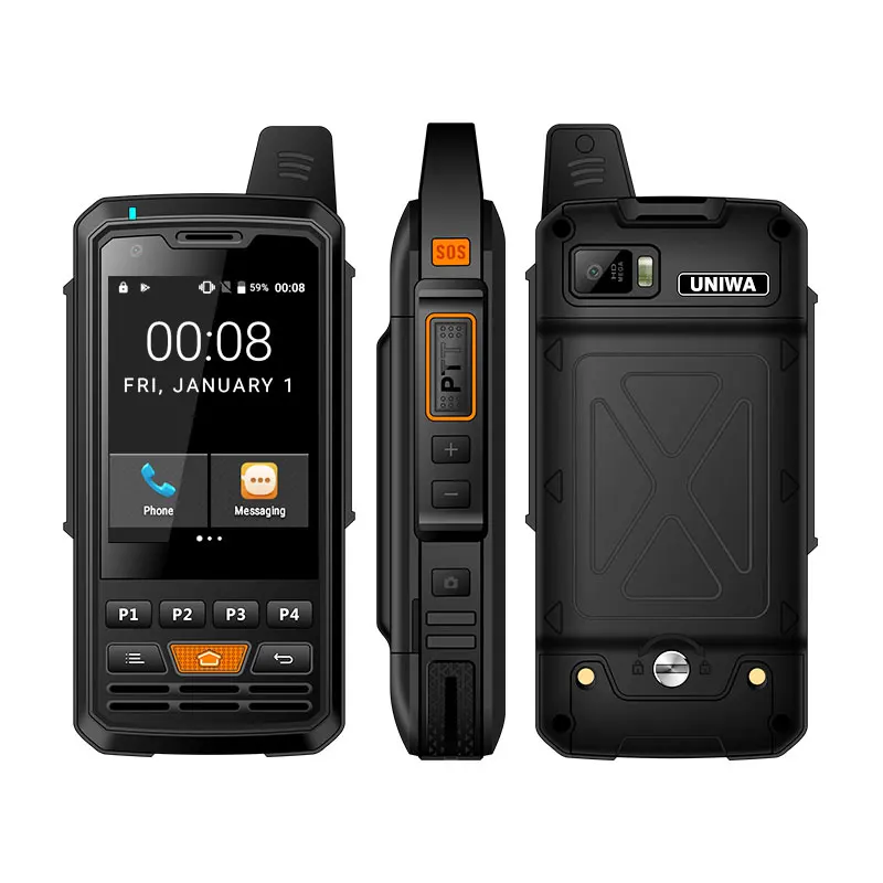 

UNIWA F50 2.8Inch Touch Screen 4G LTE Zello PTT Talkie Mobile phones handheld terminal mobiles with S0S function phone