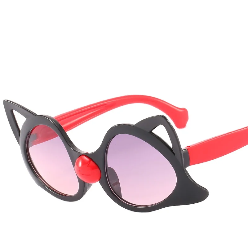 

RENNES [RTS] Children's cute cartoon cat eye sunglasses custom PC frame unique sunglasses, Picture