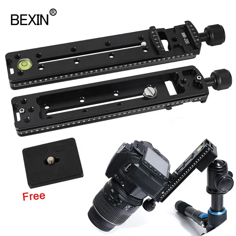 

BEXIN camera accessories professional tripod ball head 200mm Arca swiss Telephoto Lens Support Bracket Plate Long-focus Holder