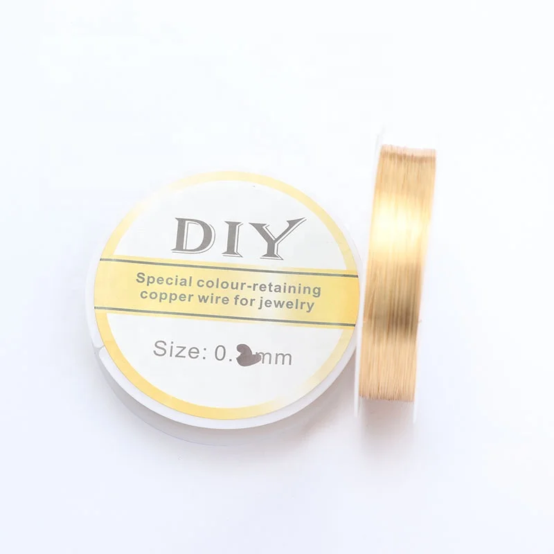 

Wholesale Gold Copper Wire 0.3 Microns Diy Bracelet Necklace Jewelry Making Accessories M788 1 roll/lot