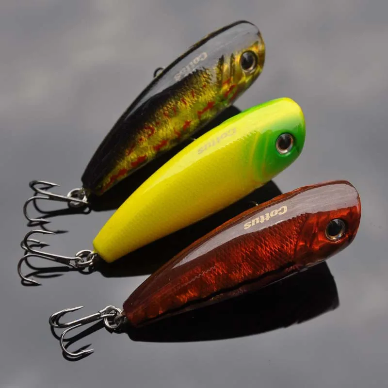 

Jetshark 8g/6.5cm 7 Colors Water surface system Hard Plastic 3D High Eyes Strong Treble Hooks Fishing bait Popper Hard Lures