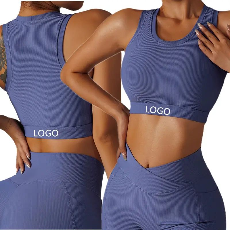 

New High Quality Custom Nylon Spandex Fitness Yoga Wear Gym Breathable Workout Ladies Sports Bra