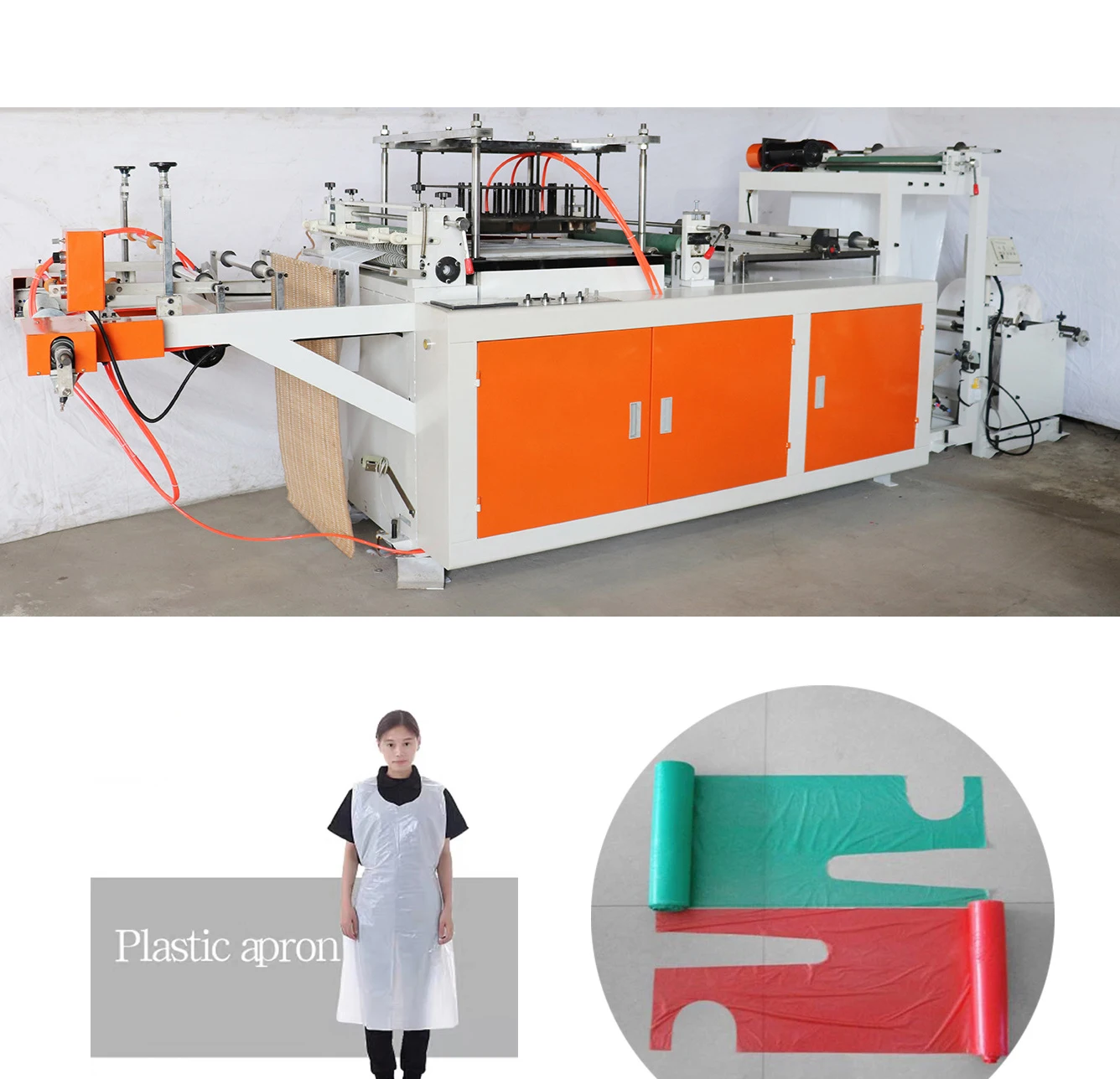 DZB-500 Disposable Apron Making Machine Apron Making Machine Plastic ...
