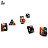 Rainbow Dice Set of 7 RPG Polyhedral Dice Sets Table Game,Board Games Dice Set (Upgrade Rainbow)