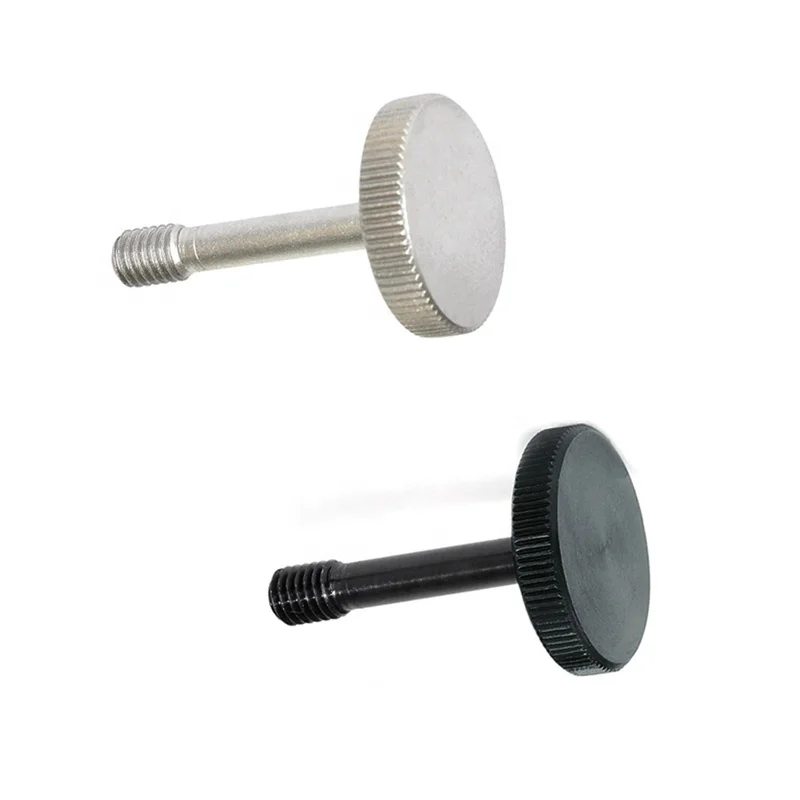 
Factory Direct Plastic Flat Round Head Knurled Knob Thumb Screws 