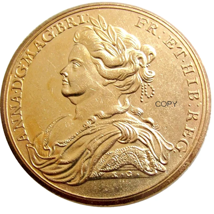 

Reproduction UK 1713 Queen Anne and the Peace of Utrecht Gold Plated Coins