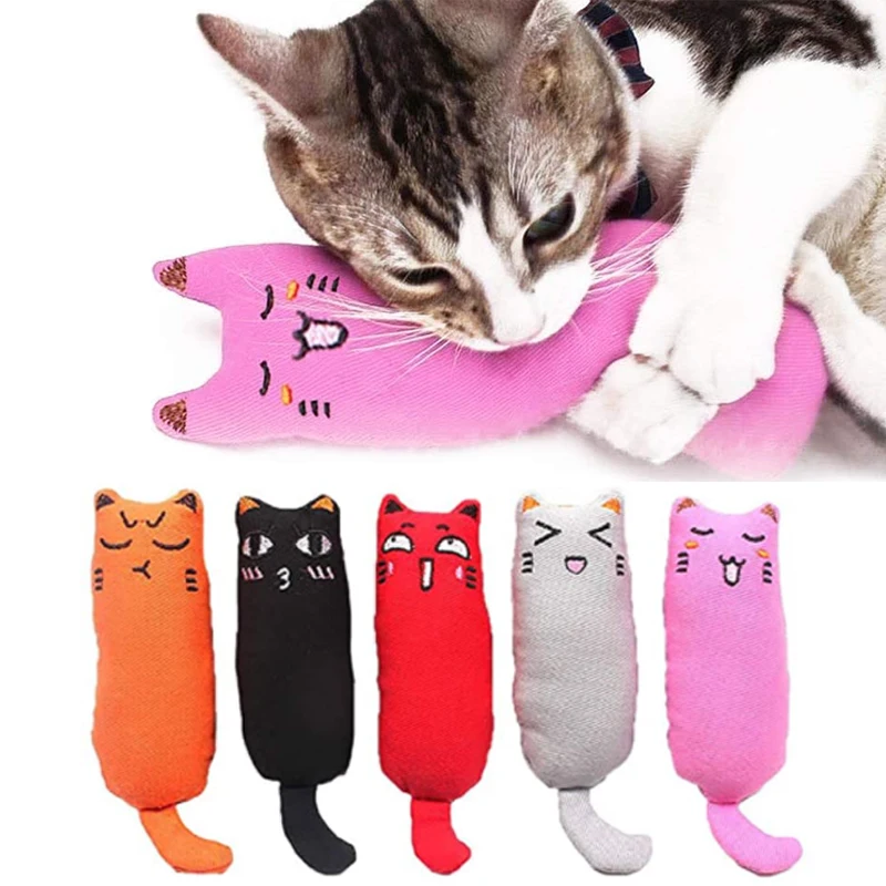 

Rustle Sound Catnip Toy Cat Products for Pets Cute Cat Toys for Kitten Teeth Grinding Cat Plush Toy Thumb Pillow Pet Accessories