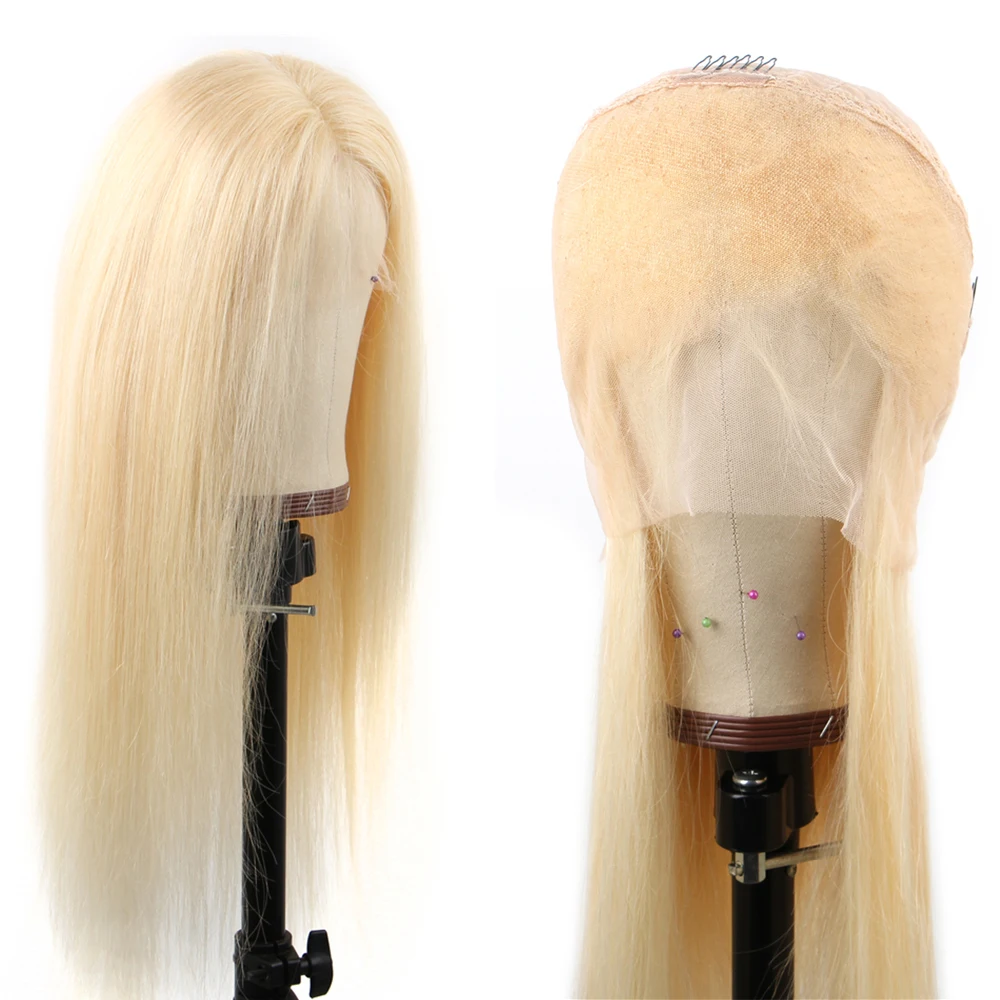 

360 Lace Frontal Wig Brazilian Straight Blonde 613 Lace Front Wig Colored Human Hair Wigs For Black Women Remy 150%
