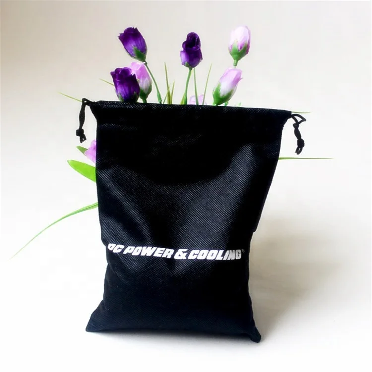 

Customized Size Black Small ECO-Friendly Gift Non Woven Drawstring Bag