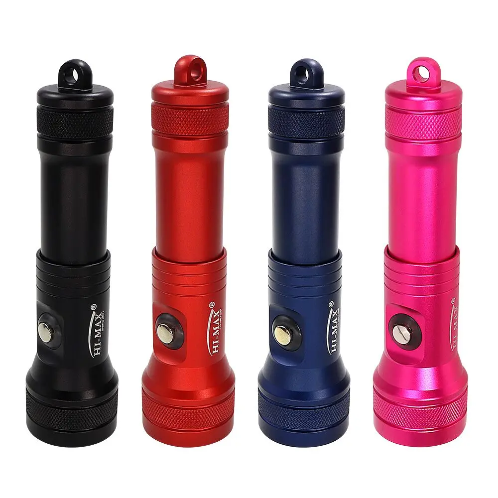 

Hi-max New Wholesale Powerful 1300 LUMEN US Dive Scuba Free Professional Diving Flashlight Equipment LED Torch