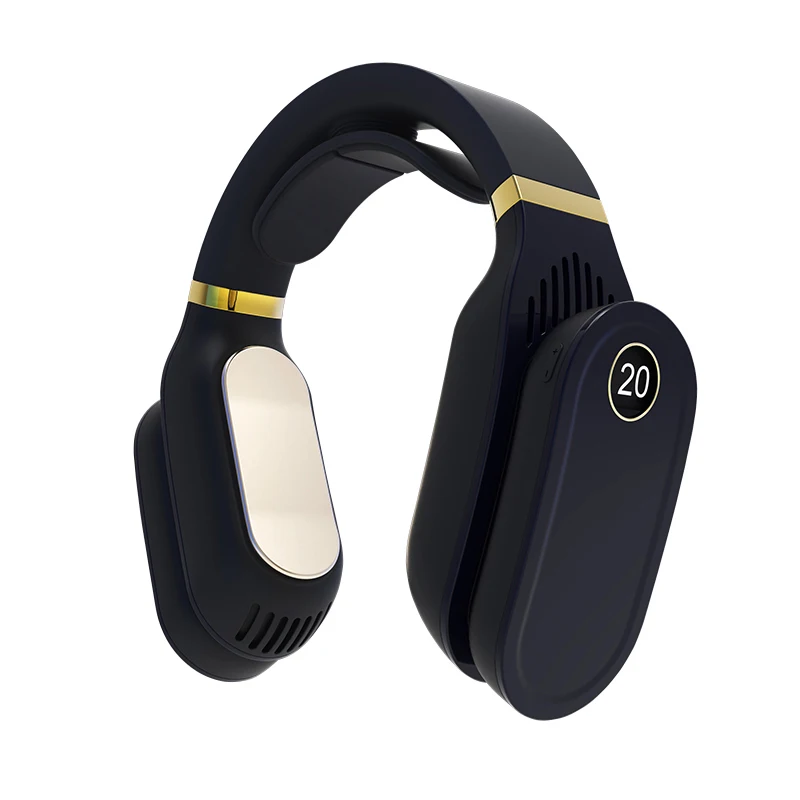 

Portable Hot And Cold Adjustable Fan Mini Rechargeable Bladeless Cooling and Heating Hanging Neck Fan 2600mAh