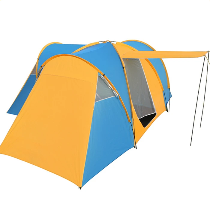 

Camping Tents 8 Persons Waterproof Outdoor Family With Three Bedrooms