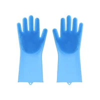 

Kitchen Dishwasher Finger Tips Gloves Silicone Cleaning Scrubber Dish Washing Sponge Gloves