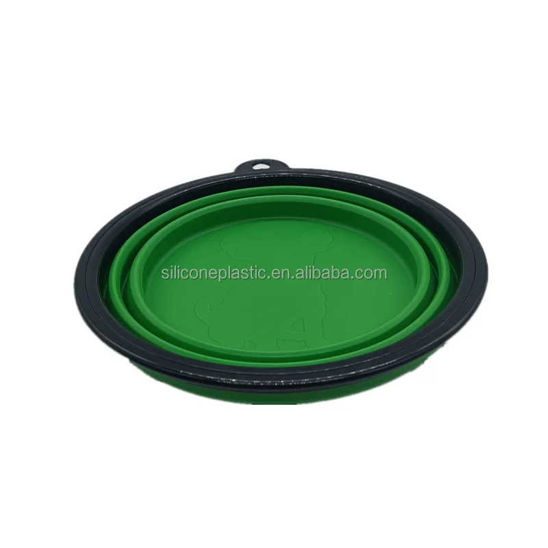 

China factory supplies silicone pet accessories bowl custom logo rubber pet bowls for cats and dogs, Customized color