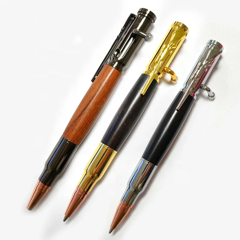 

2023 Luxury Specially designed high-quality custom logo promotional gun shape pull bolt metal ballpoint pen gun pen