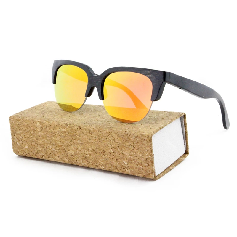 

bamboo polarized custom gafas bambu reteo bamboo wood sun glasses leser engraved logo sunglasses