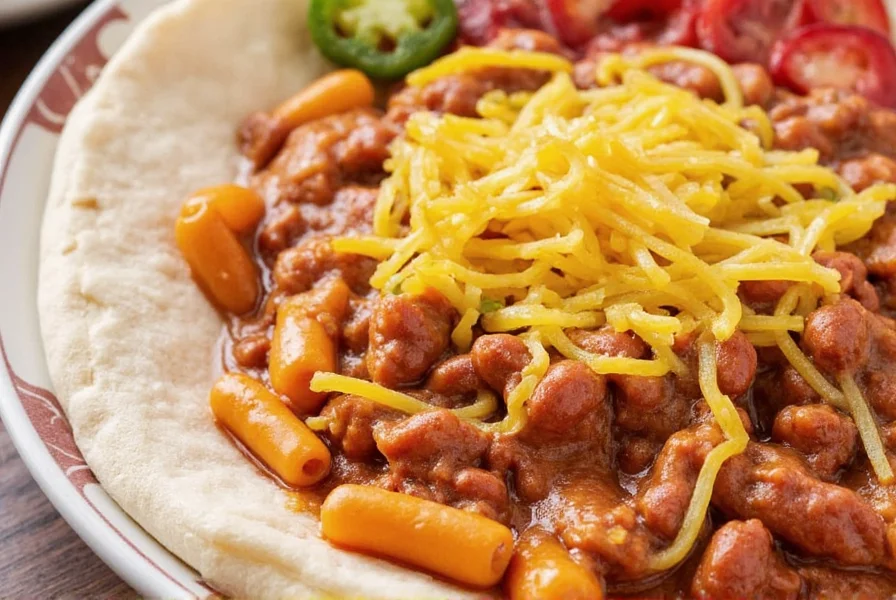 Cincinnati Chili Served with Spaghetti