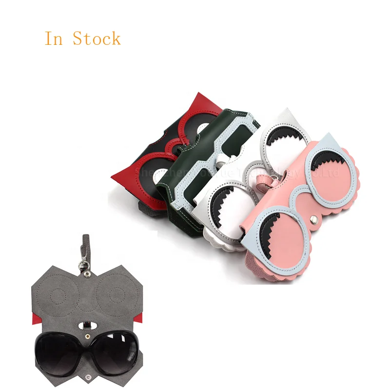 Custom Leather Pink Sunglasses Bag Sunglass Soft Pouch Pouches For