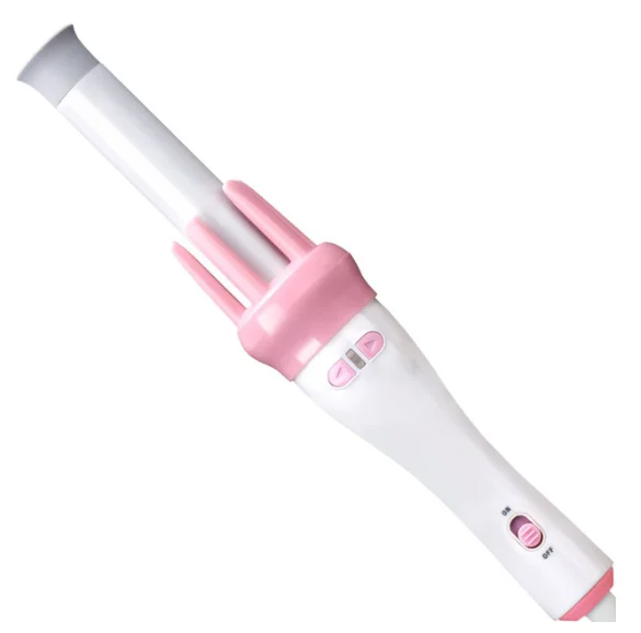 

Automatic Ceramic Rotating Hair Curler Ceramic Ionic Hair Curling Wand Lasting shape Hair Curler Automatic Curling Iron, White