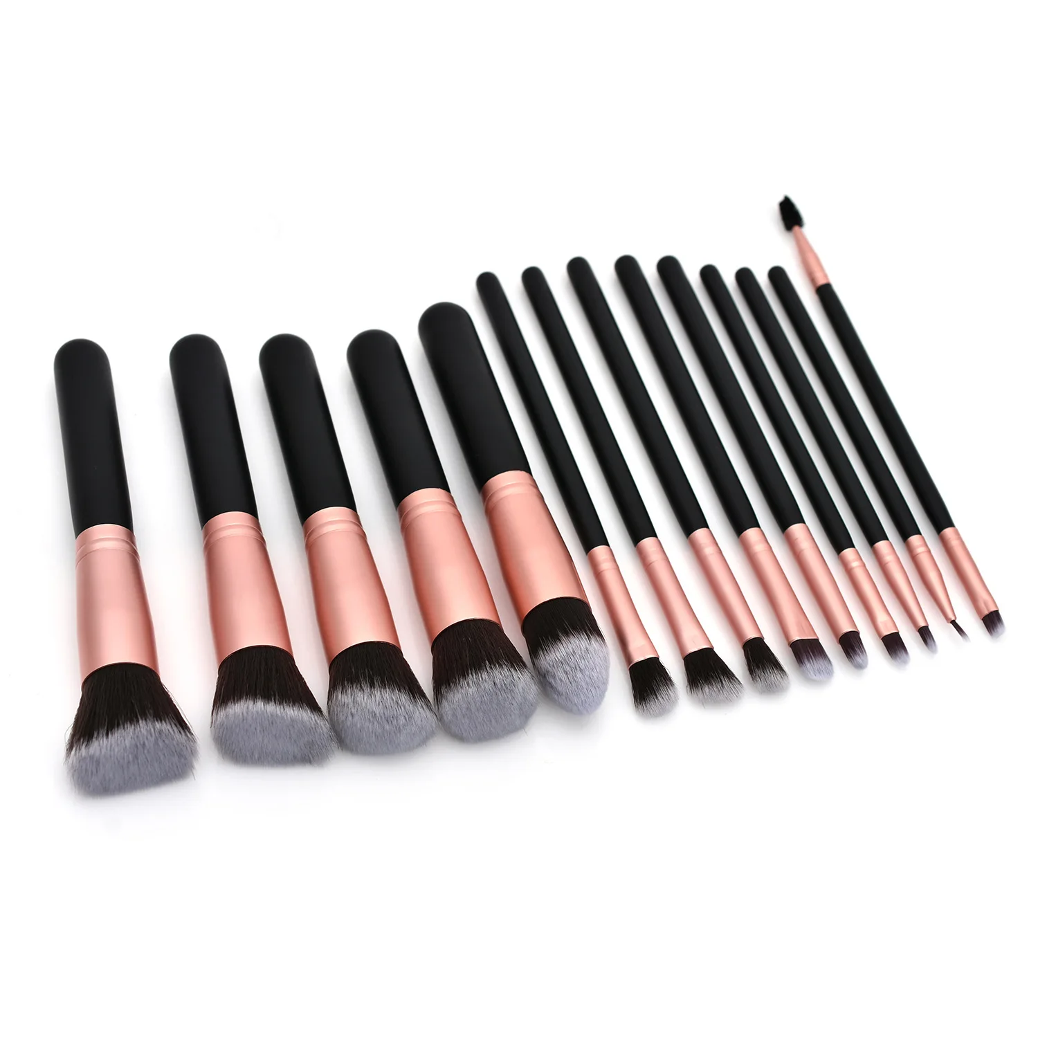 

2021 Amazon Best Seller BS-MALL Rose Gold Synthetic Makeup Brushes 14pcs Makeup Brush Set Private Label Make Up brushes