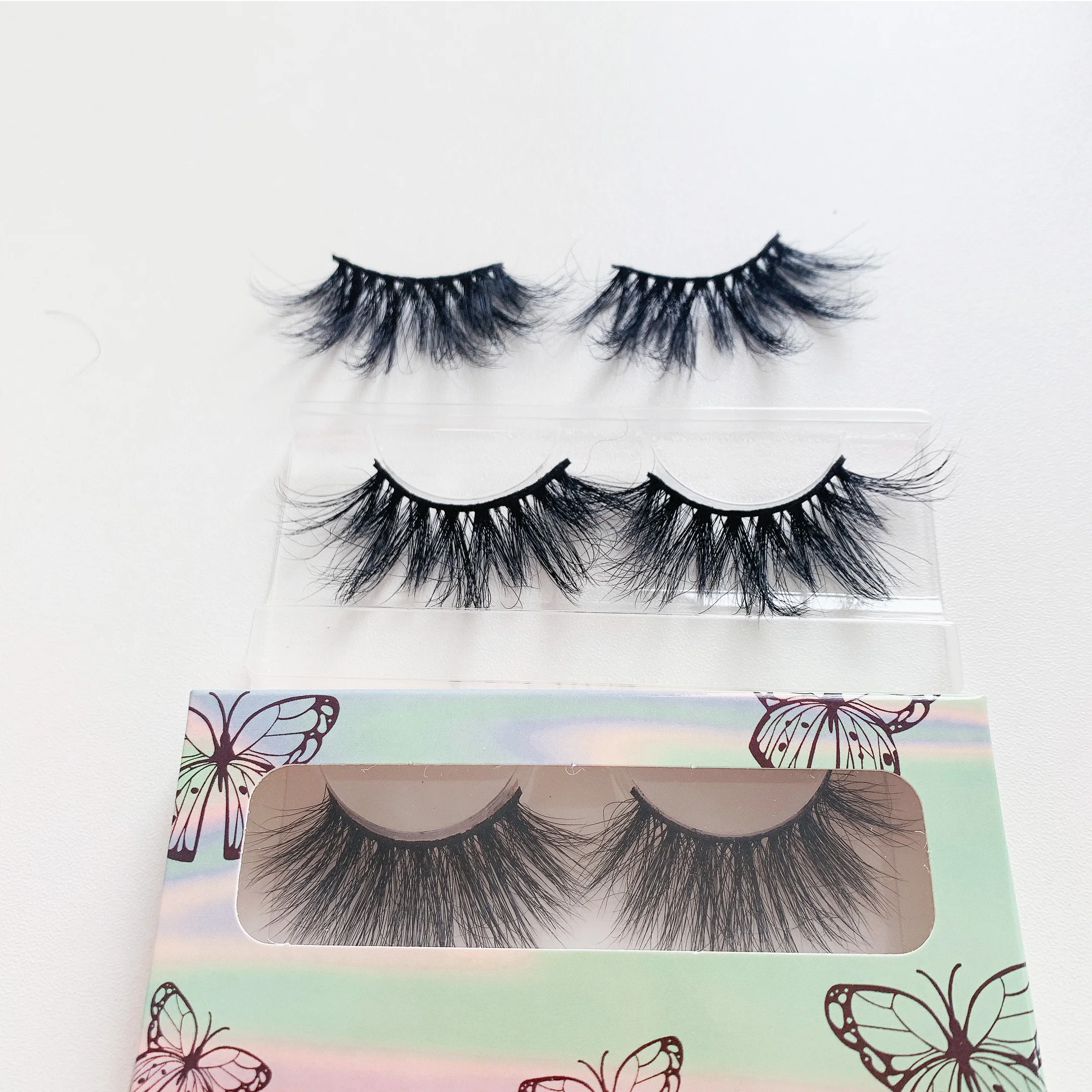 

Strip lashes cases private label eyelash vendor eye lashes false eyelashes bulk faux mink lash boxes, Black color