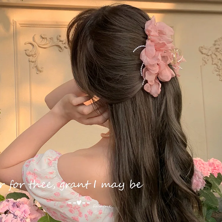 

Para el Cabello Moda 2023 New Design Flower Acrylic Shark Hair Claw Clip Fashion 11cm Elegant Hair Clip Claw For Girls