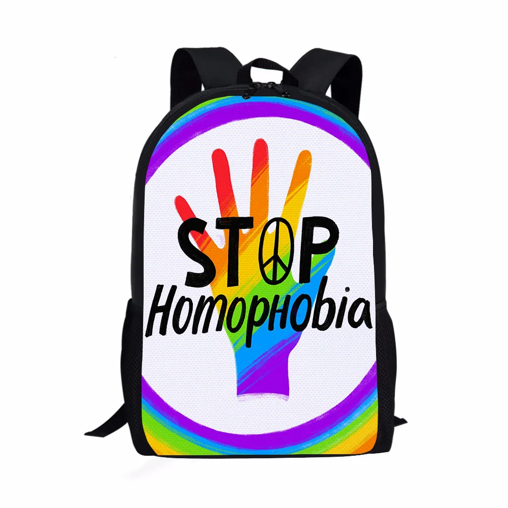 

2022 Fashion Multifunctional Pride Day LGBT Rainbow Theme Logo DIY Souvenir Event Party For Unisex Lesbians Gay Casual Backpack