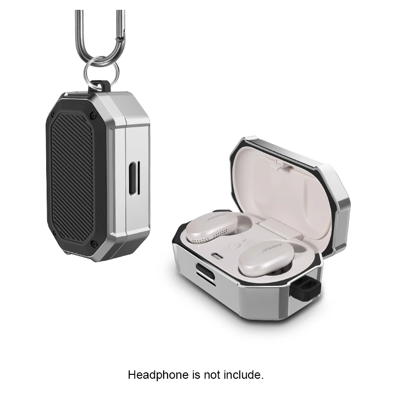 

The New Anti-Drop Protective Case Cover With Hook For Bose Quiet Comfort Earbuds, 2 colors
