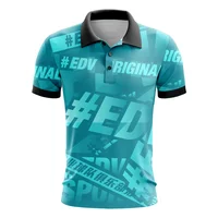 

High quality dry fit dye sublimated custom logo sport golf color combination design polo t shirt uniform for men