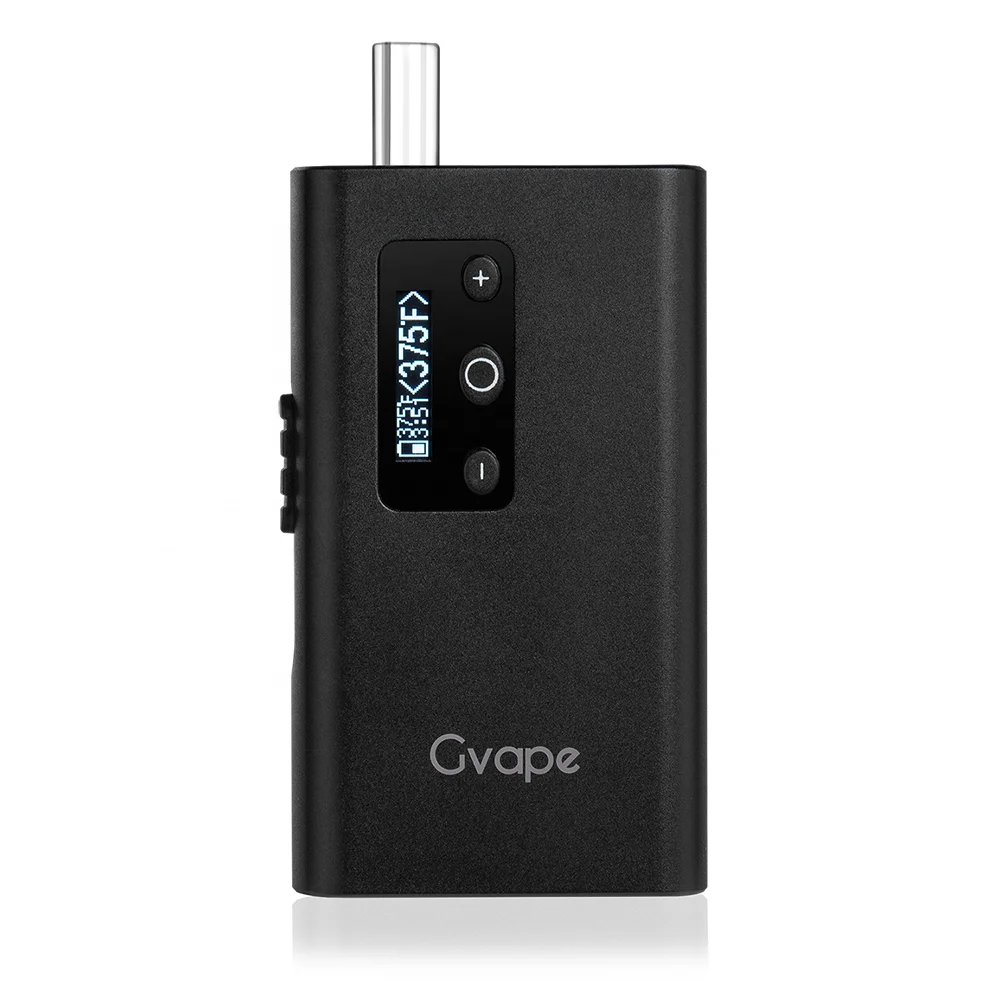 

2020 best dry herb vapor device Gvape portable glass tip dry herb vaporizer with ceramic heating chamber