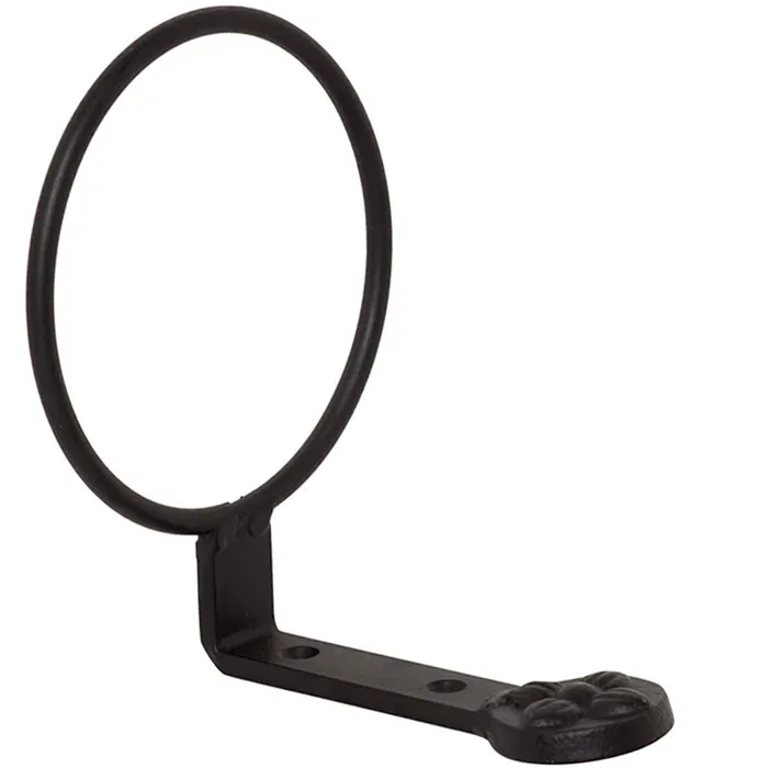 4in Wall Mounted Flower Pots Holders Durable Steel Bracket Black