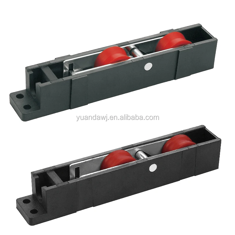 Aluminum Double Sliding Window Door Bottom Rollers With Plastic Housing