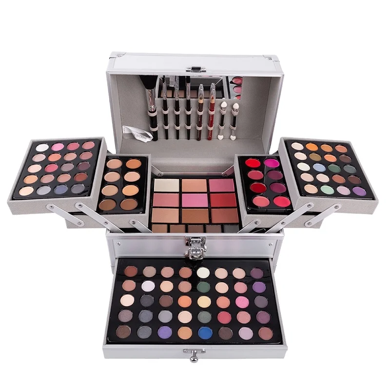 

Pro 132 Full Color Eyeshadow Palette Fashion Women Cosmetic Case Full Pro Makeup Palette Concealer Blusher