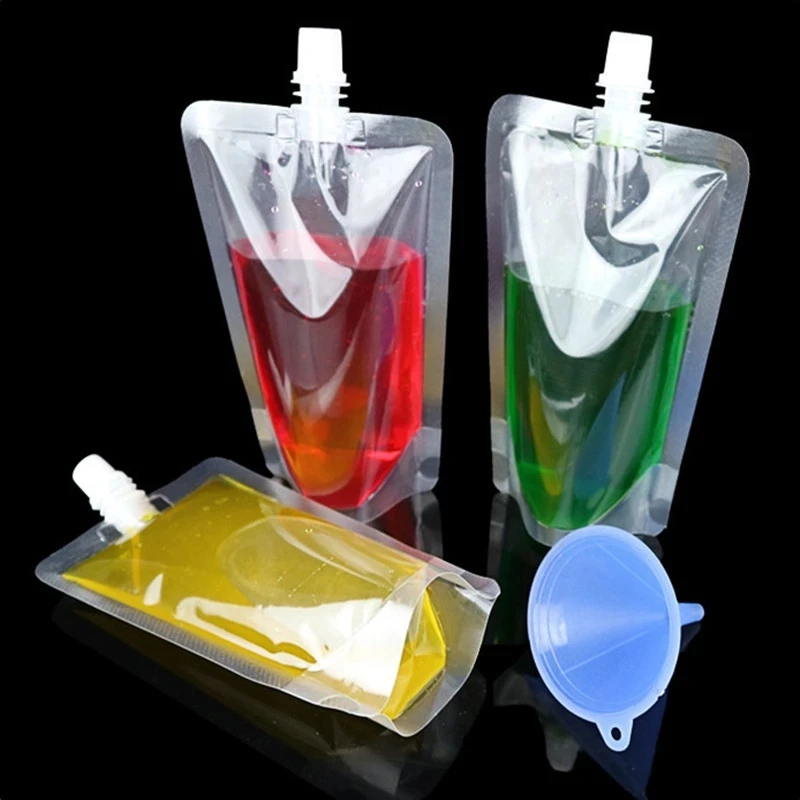 

Stand Up Pouches Bag Packaging Juice Drinking Custom Plastic Liquid Spout Drink Pouches