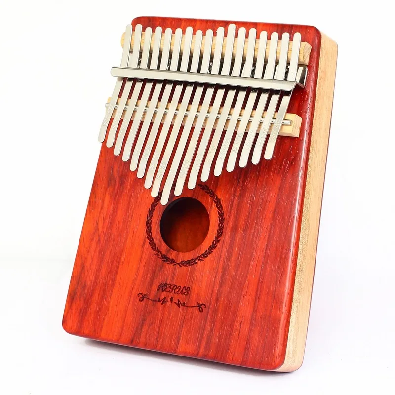 

High-Quality Redwood Mahogany Kalimba Finger Piano Kalimba 17 Key, Red