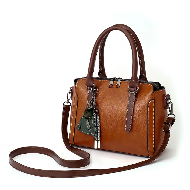 

New design PU leather high quality ladies post office run bag, Brown or custom color