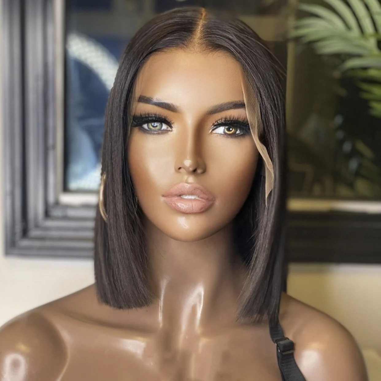 

Hot Sale Short Bob Wig Brazilian Hair Cuticle Aligned Hair Unprocessed In Bulk Human Hair Wigs Lace Front Wigs For Black Women