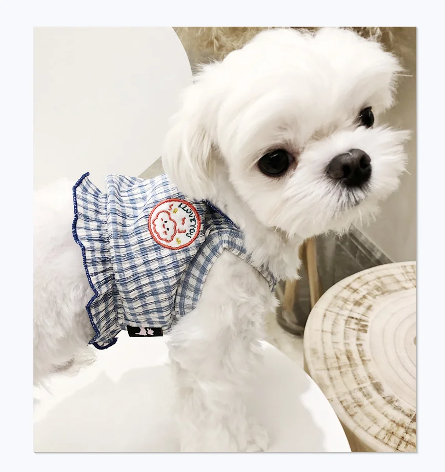 

Korea INS HOT! Cute pet dog vest Dress